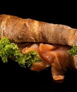 Wurzelbrot hell mit Lachs